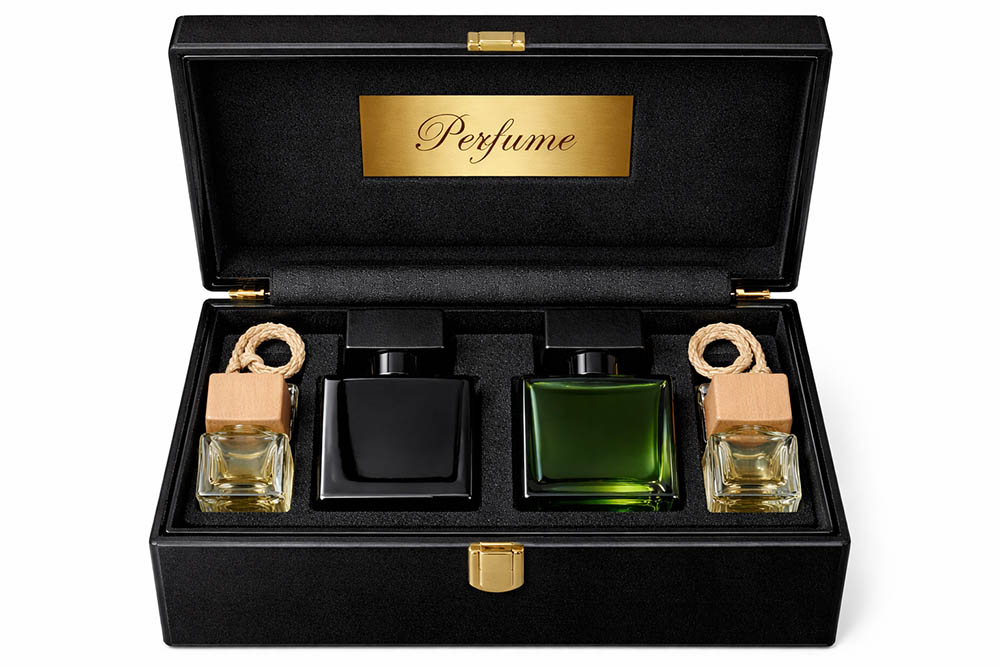 هدایای ویژه، بسته زرین عطر و ادکلن، کد1001، Golden Perfume Gifts