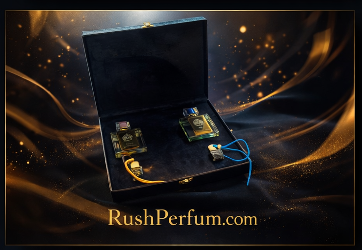 هدایای ویژه، بسته زرین عطر و ادکلن، کد1001، Golden Perfume Gifts
